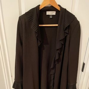St. John ruffled cardigan